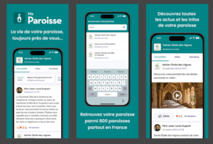 aperçu MaParoisse application